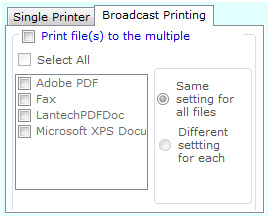 Multiple Broadcast Printer N Scheduler