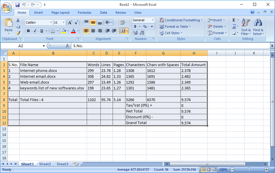 Line Count Manager