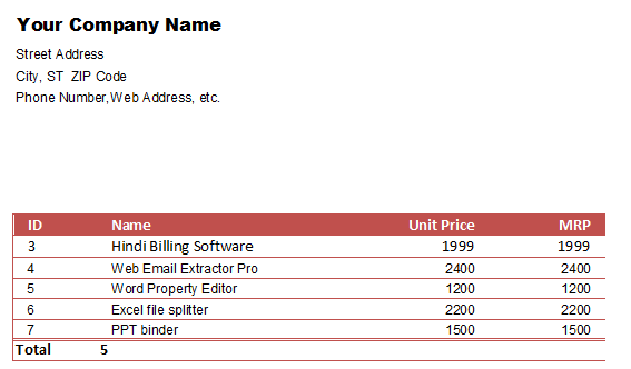 Marathi Billing Software