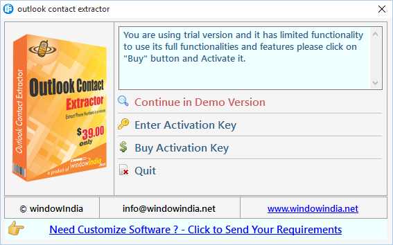 Outlook Contact Extractor Outlook Contact Extractor