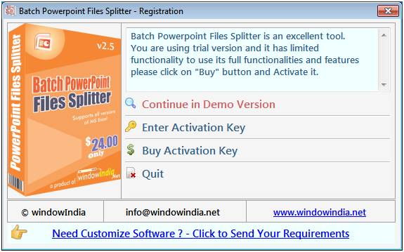 Batch PowerPoint Files Splitter