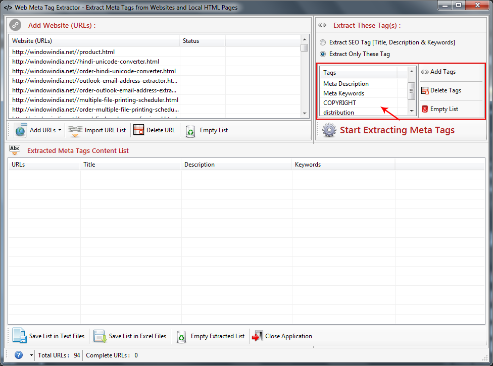 Web Meta Tag Extractor Web Meta Tag Extractor