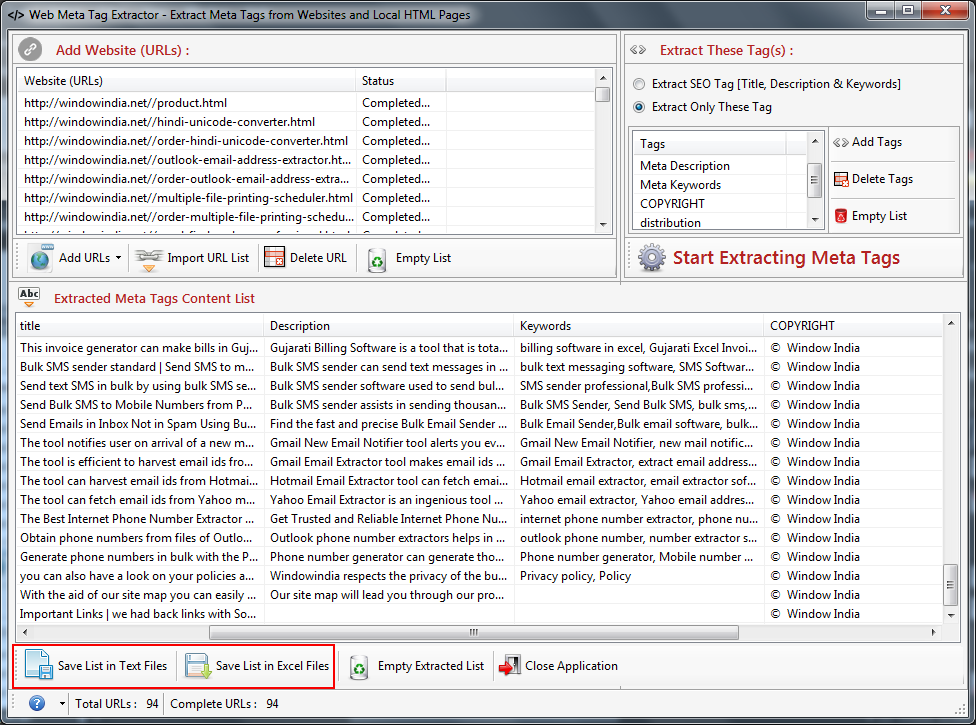 Web Meta Tag Extractor Web Meta Tag Extractor
