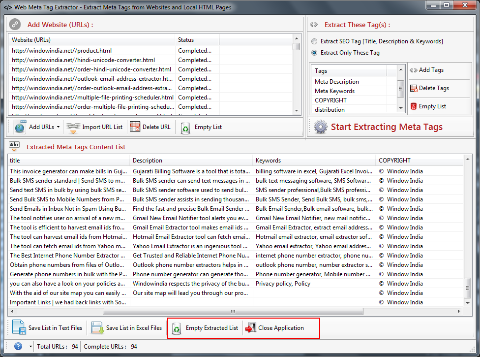 Web Meta Tag Extractor Web Meta Tag Extractor