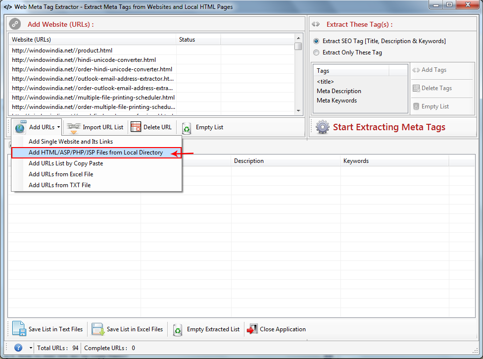Web Meta Tag Extractor Web Meta Tag Extractor