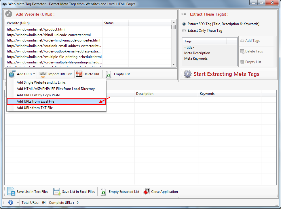 Web Meta Tag Extractor Web Meta Tag Extractor