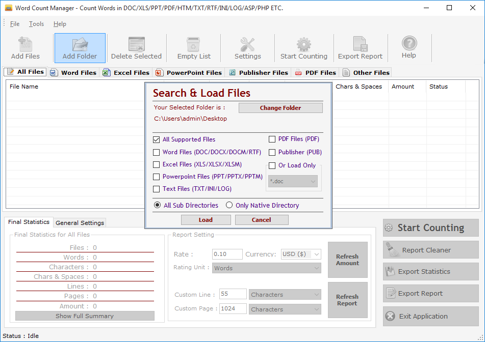 Word Count Manager