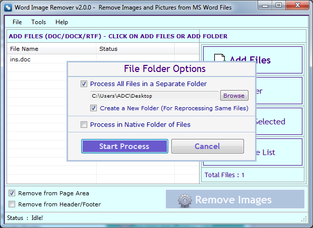 Word Image Remover Word Image Remover