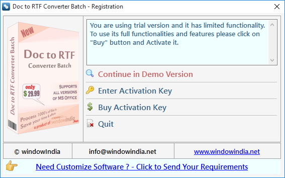 Doc to RTF Converter