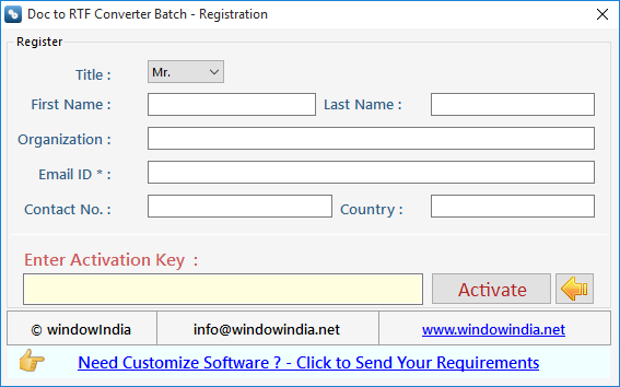 Doc to RTF Converter