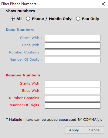 Internet phone and email extractor