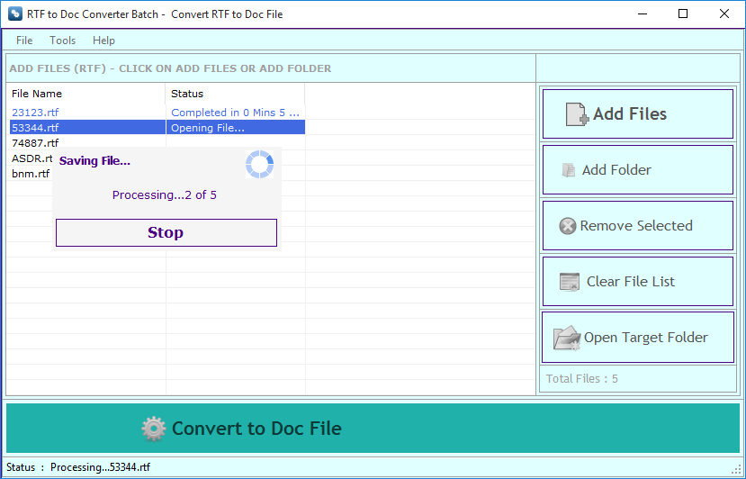 RTF to Doc Converter