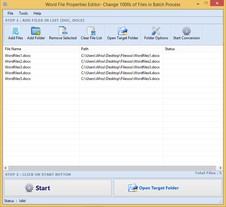 Windows 7 Word File Properties Editor 2.5.0.11 full