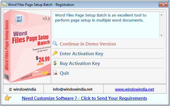 Word File Page Setup Batch